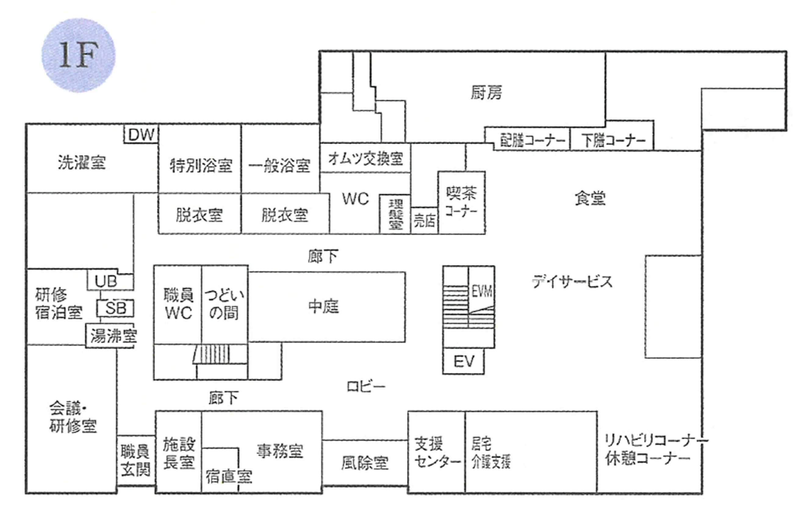 1階フロアマップ